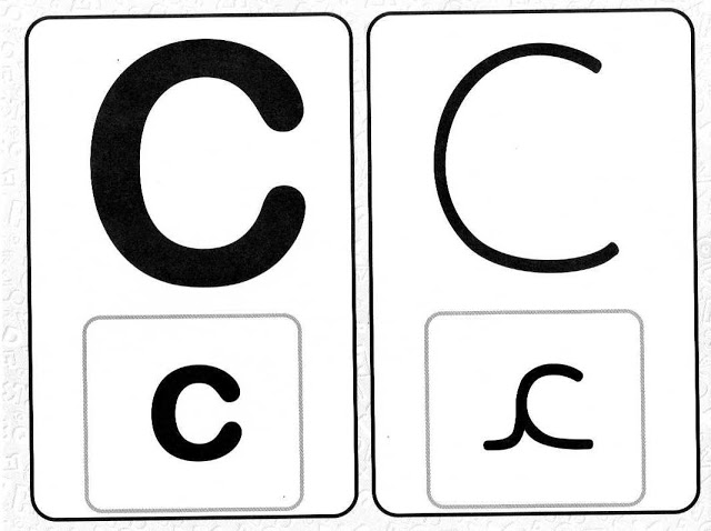 Alfabeto com todos os tipos de letras - Para Imprimir.