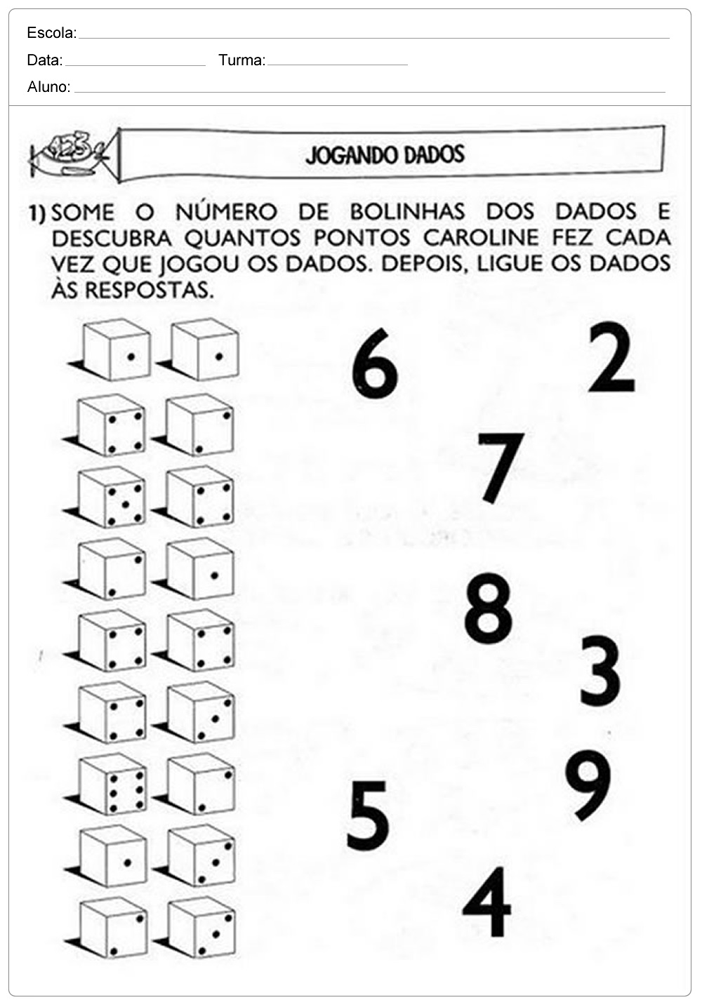 Plano de Aula números no cotidiano para 1º ano - Ensino Fundamental.