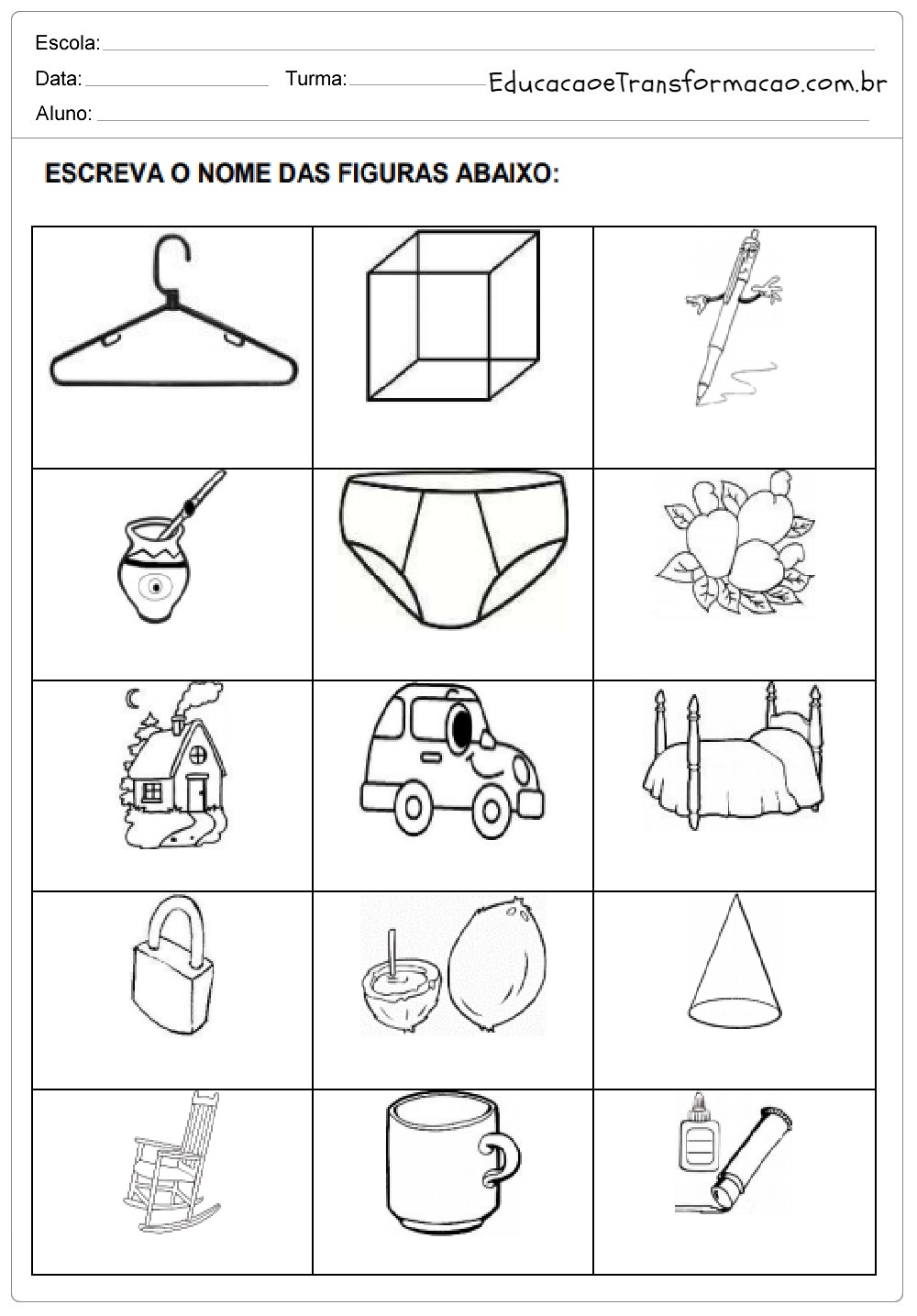 Atividades Educativas Autoditado de B a Z para imprimir - Baixe em PDF.