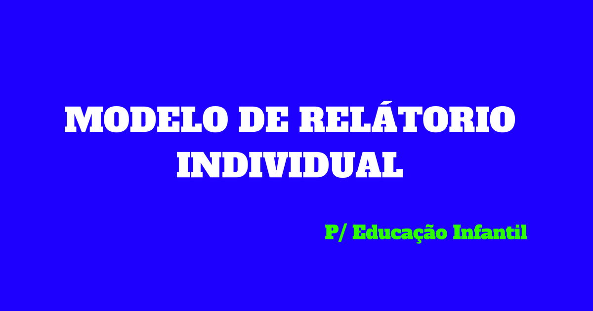 Exemplo de um relatorio de aula