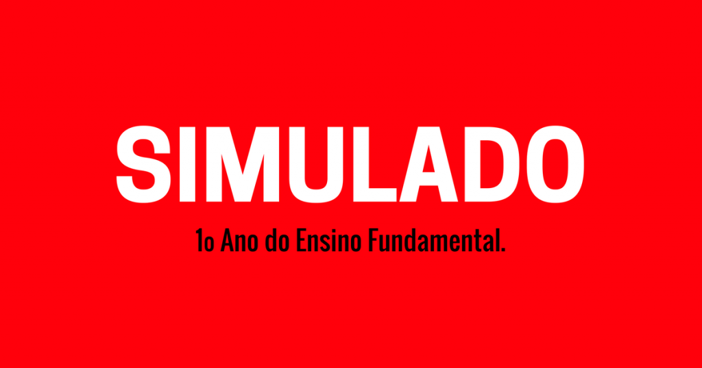 Simulado de Português 1 ano Ensino Fundamental - Diagnóstico Inicial.