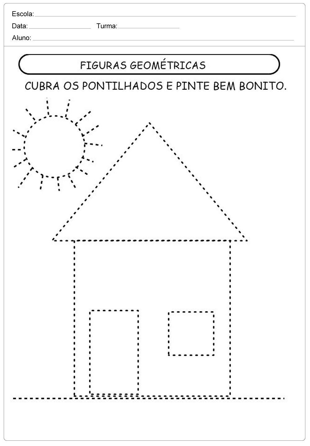 Atividades com Formas Geométricas - Para Imprimir - Series Iniciais.