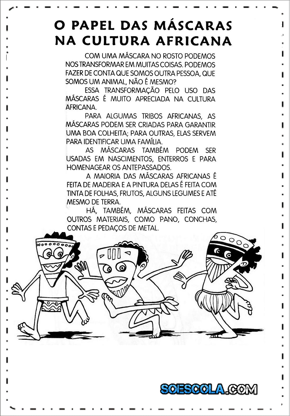 Plano de Aula Formando a consciência colorida - A cultura afro na escola