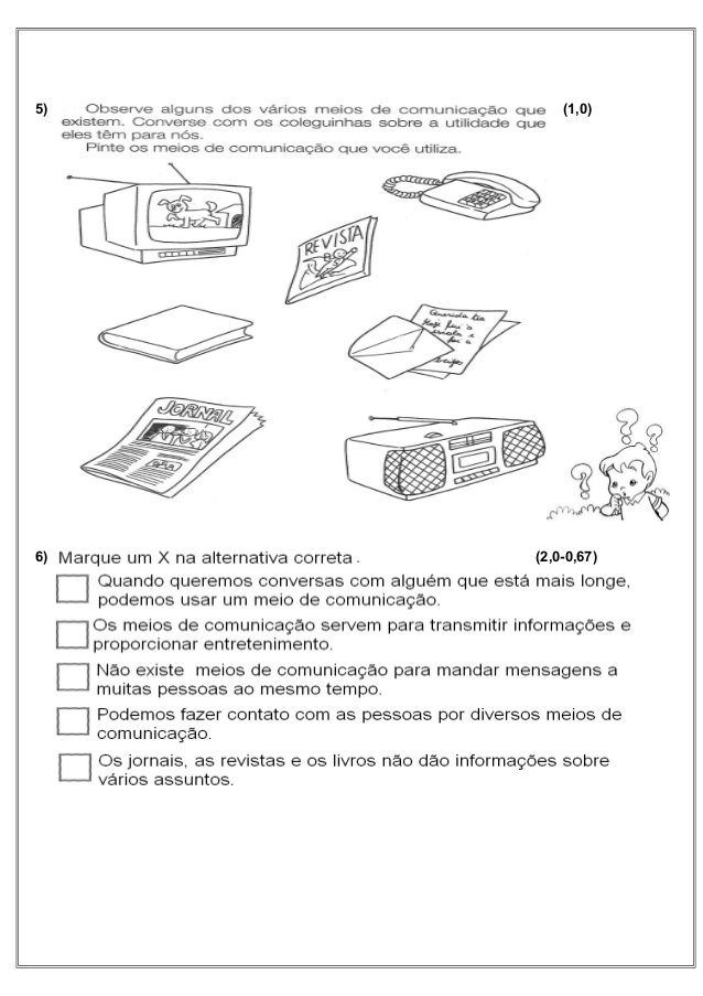 Atividades de Geografia 1 ano - Ensino Fundamental - Para Imprimir.