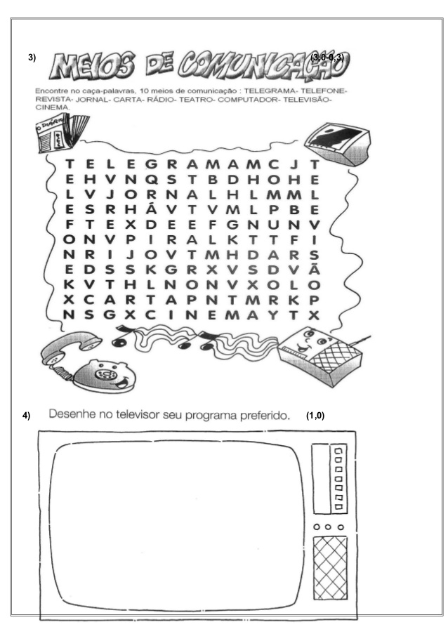 Atividades de Geografia 1 ano - Ensino Fundamental - Para Imprimir.