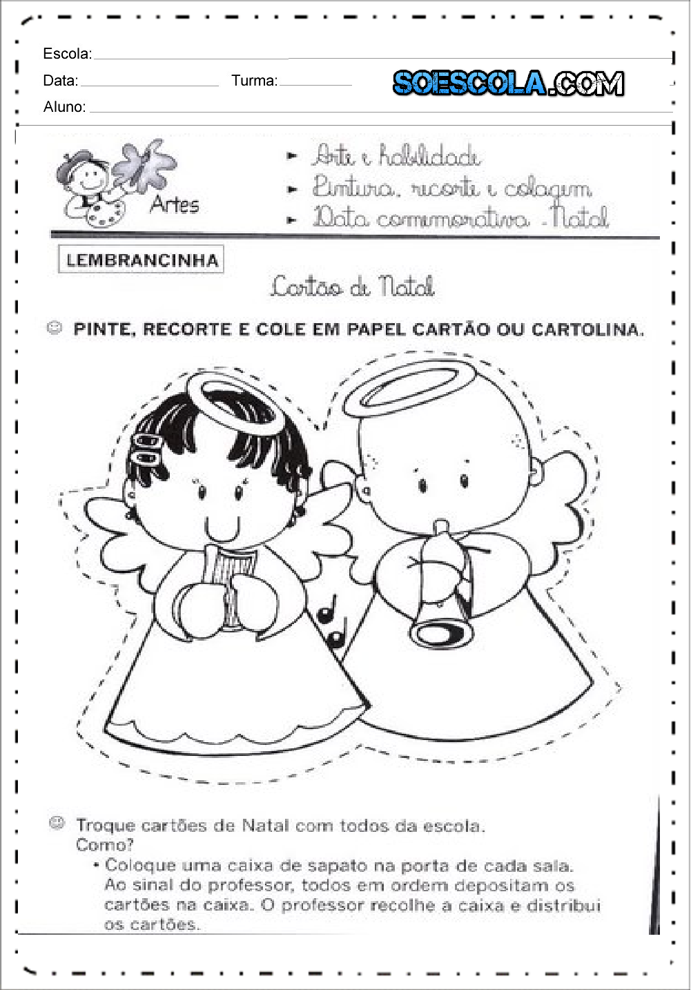 Atividades de Natal Educação Infantil - Para Imprimir - Series Iniciais