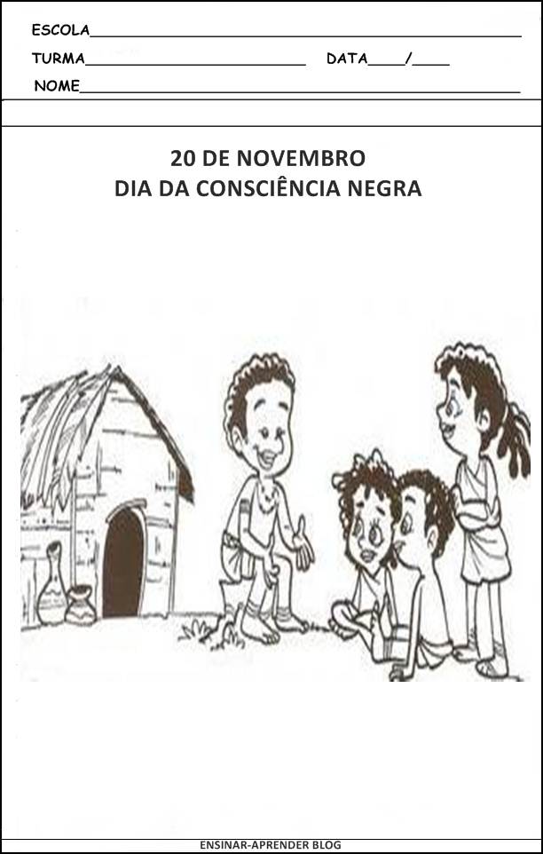 Atividades Dia da Consciência Negra - Para Imprimir - Series Iniciais.