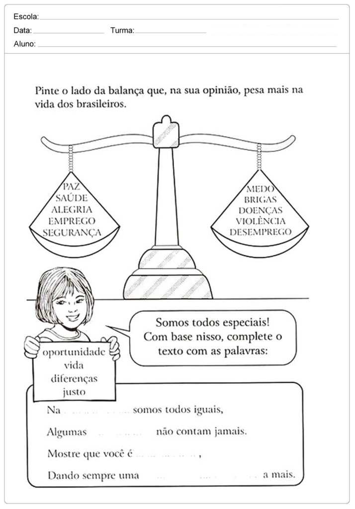 Atividades de Ensino Religioso 3 ano - Para Imprimir - Series Iniciais.