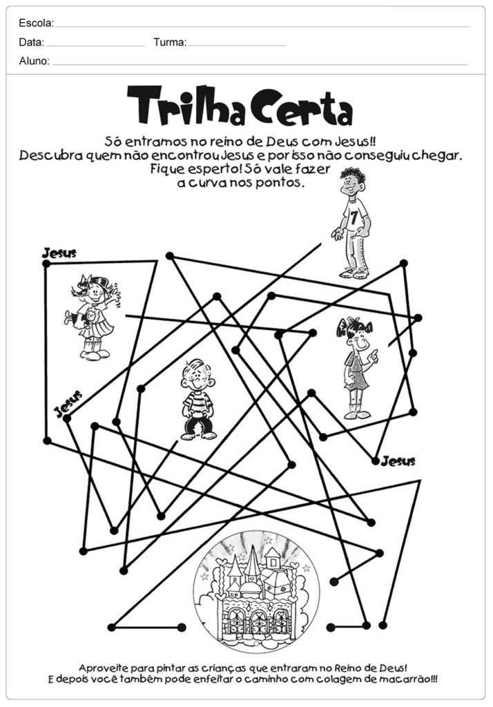 Atividades de Ensino Religioso 3 ano - Para Imprimir - Series Iniciais.