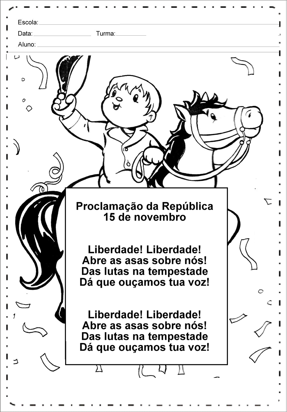 24 Atividades Proclamação da Republica - Para Imprimir - Baixe em PDF.