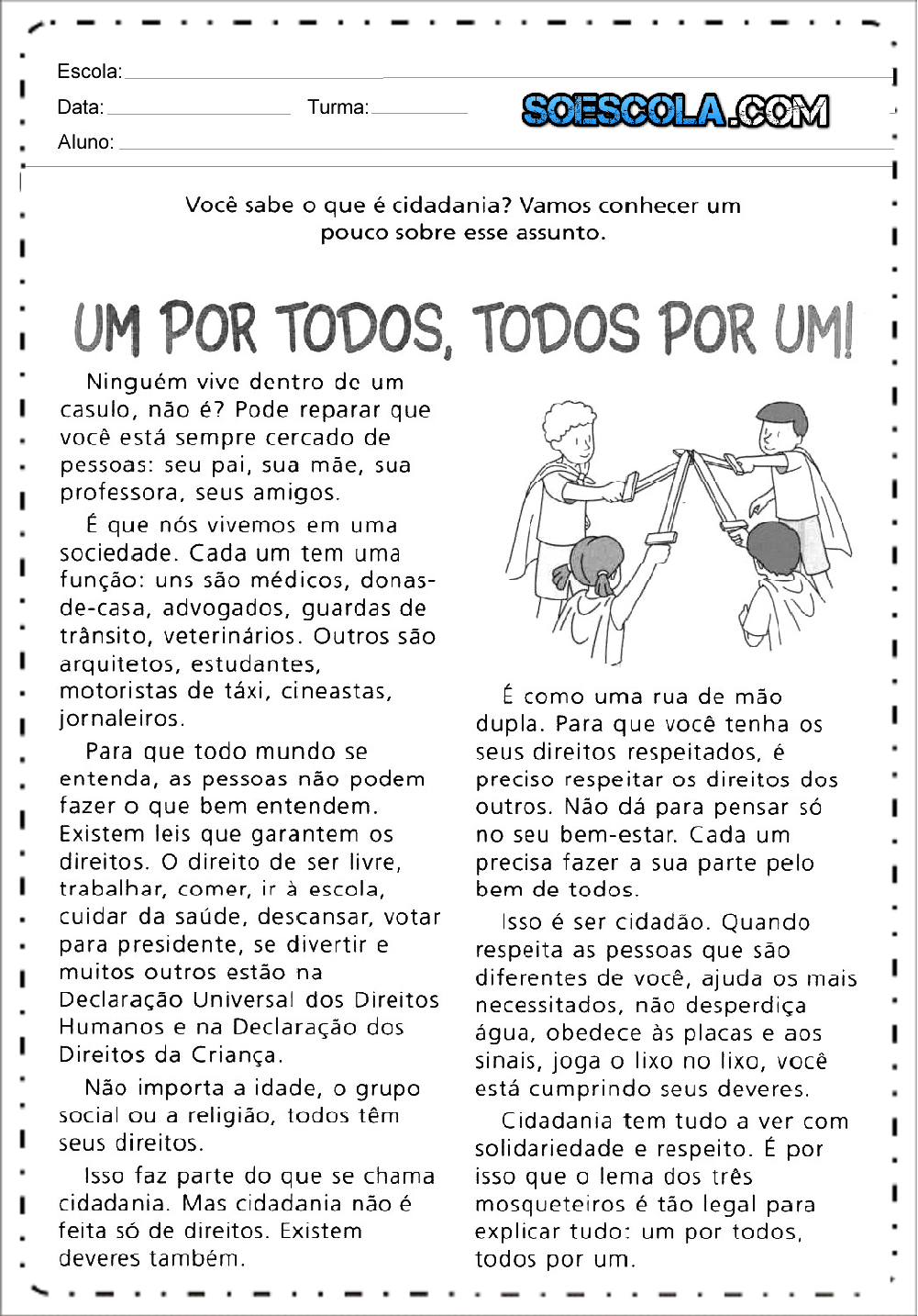 Texto Sobre Direitos E Deveres Dos Alunos