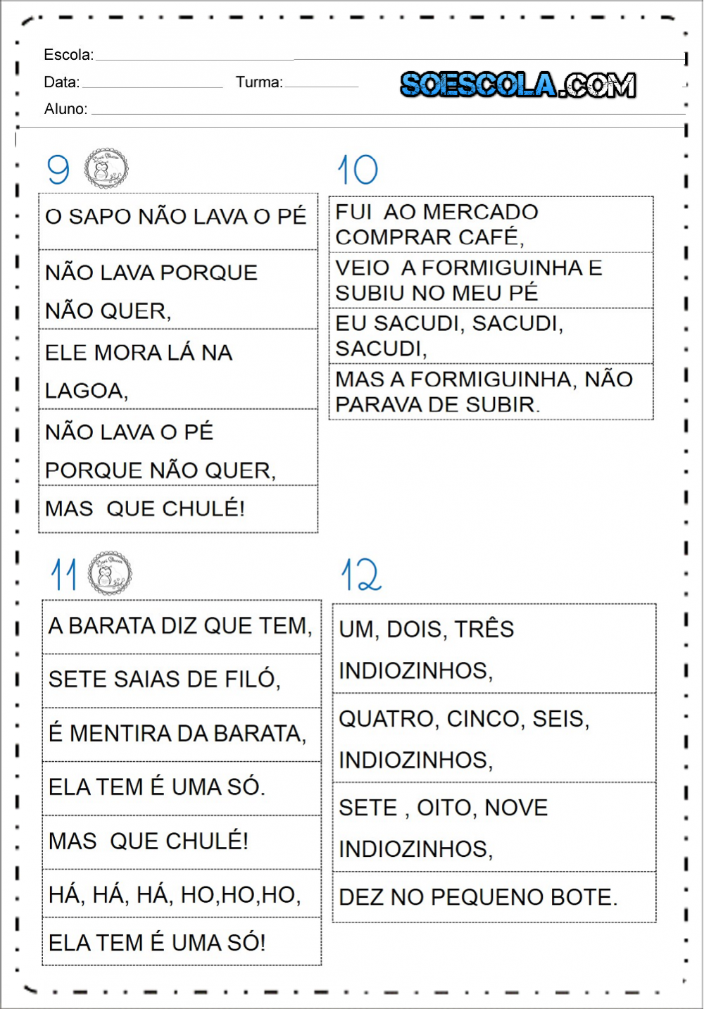 Texto Fatiado Para 3 Ano - RETOEDU