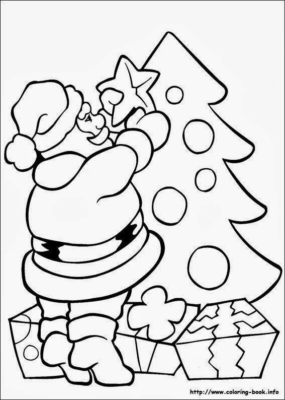 Desenhos do Natal para Colorir e Imprimir - 25 de Dezembro.