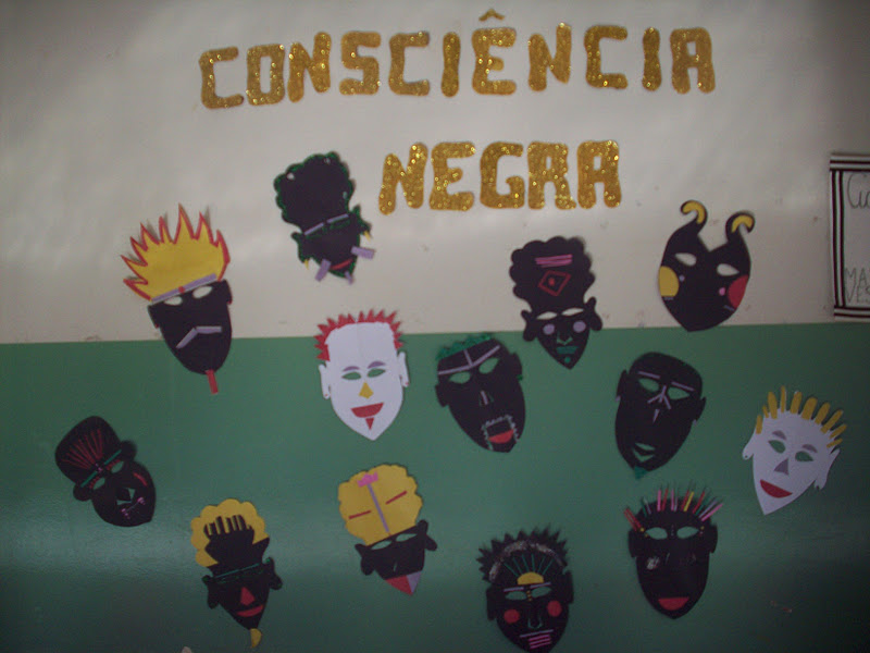 Mural de Máscaras Dia da Consciência Negra - 20 de Novembro.
