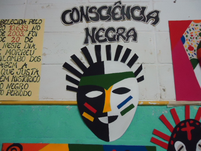 Mural de Máscaras Dia da Consciência Negra - 20 de Novembro.