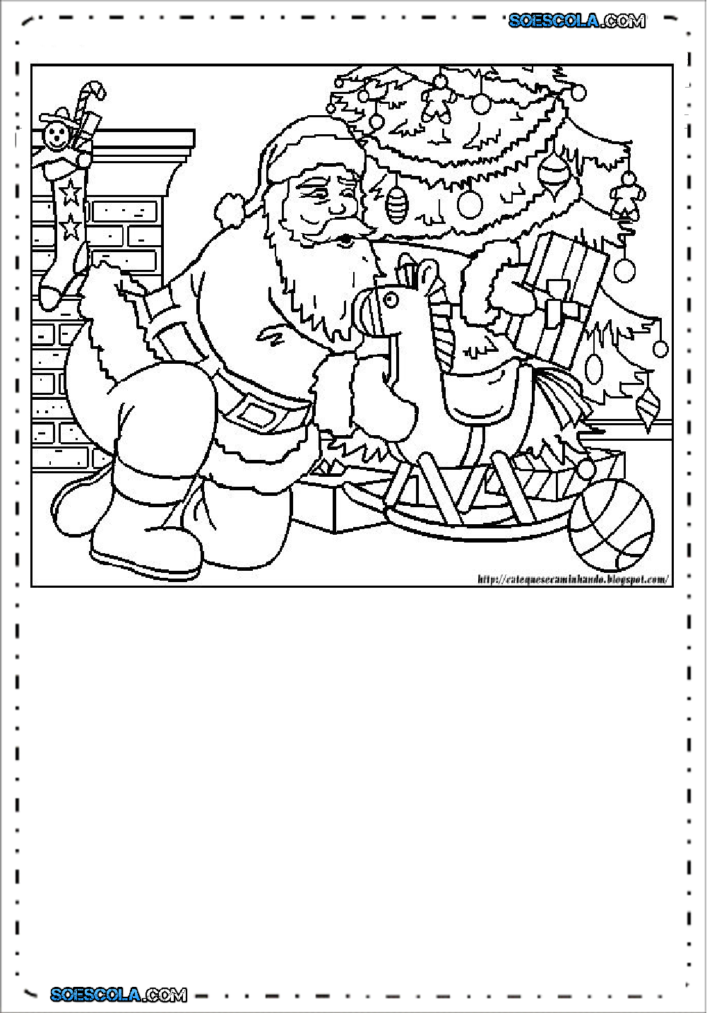Papai Noel para colorir e imprimir - Desenhos para pintar