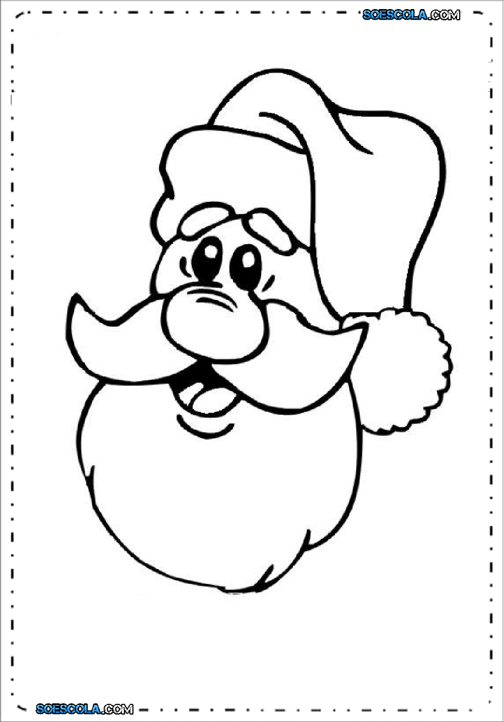 Papai Noel para colorir e imprimir - Desenhos para pintar