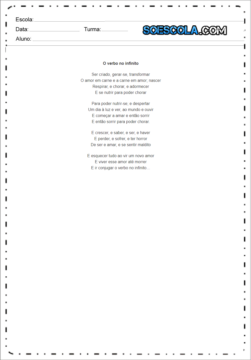 Vinicius de Moraes Poemas para imprimir e Frases