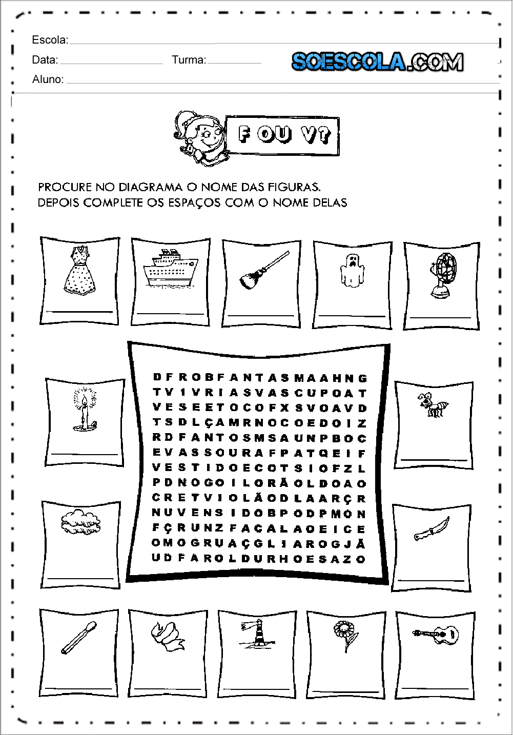 Plano de aula ortografia V ou F para Ensino Fundamental