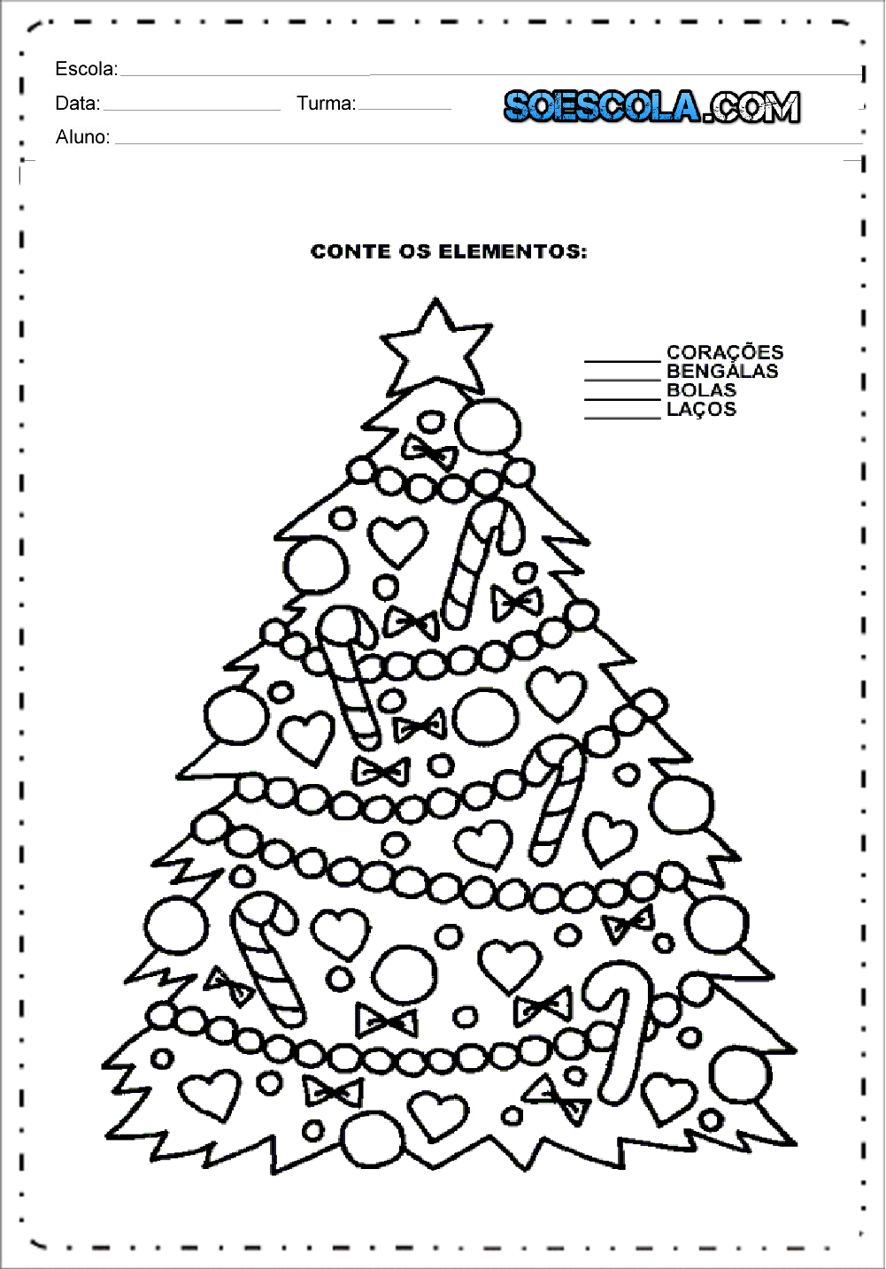 Atividades de Variadas de Natal - Para imprimir e Colorir