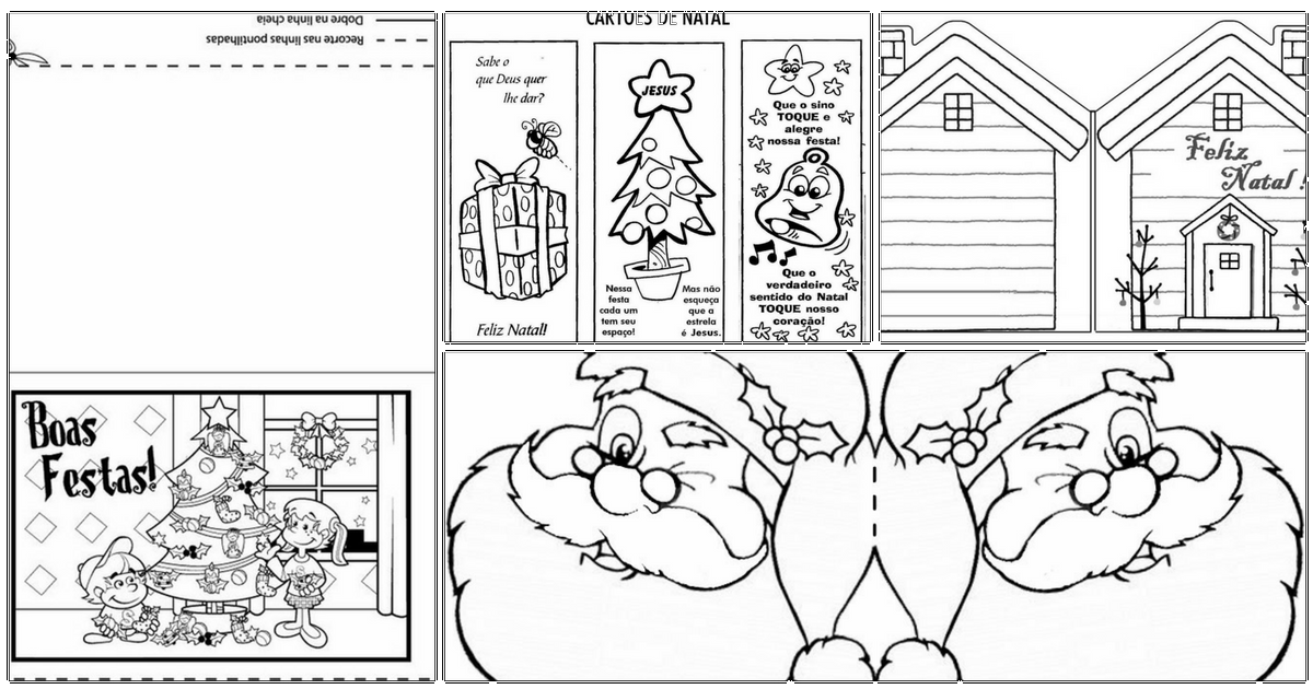 Desenho de Cartão de natal para Colorir - Colorir.com