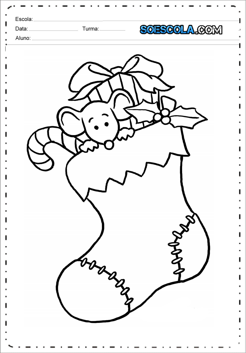 Desenhos de natal para colorir e imprimir – Desenhos Natalinos