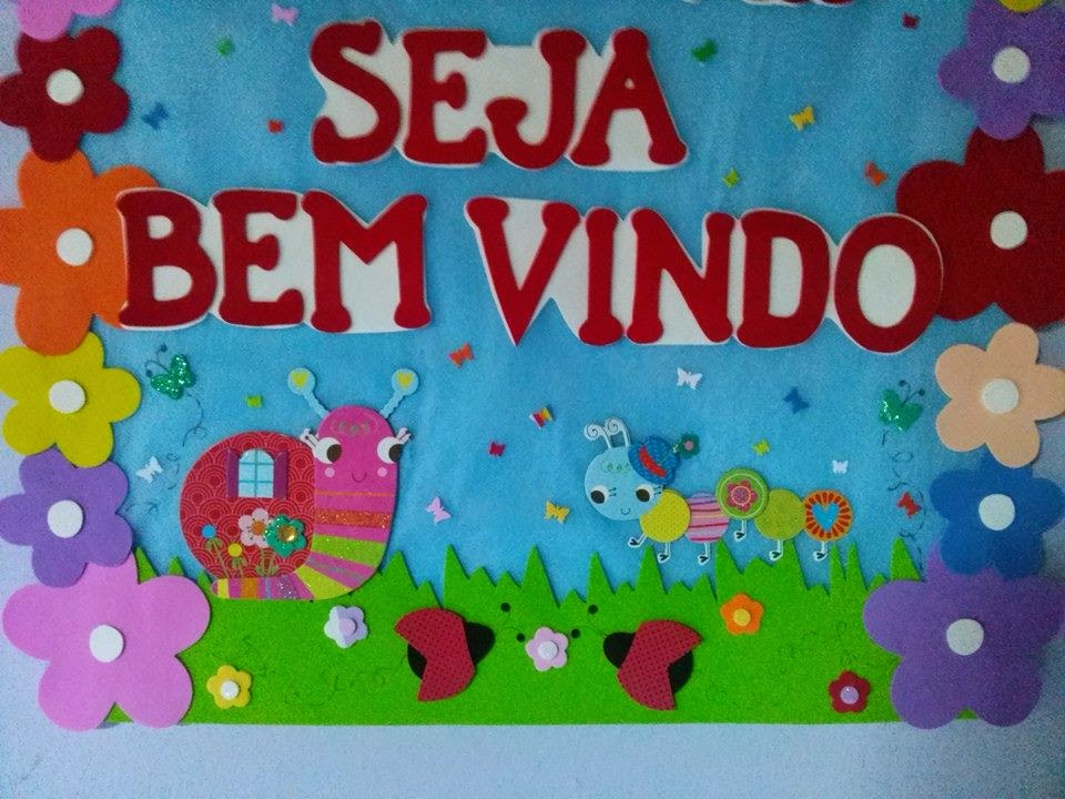Cartaz de Boas Vindas em EVA para sala de aula - Painéis e Murais