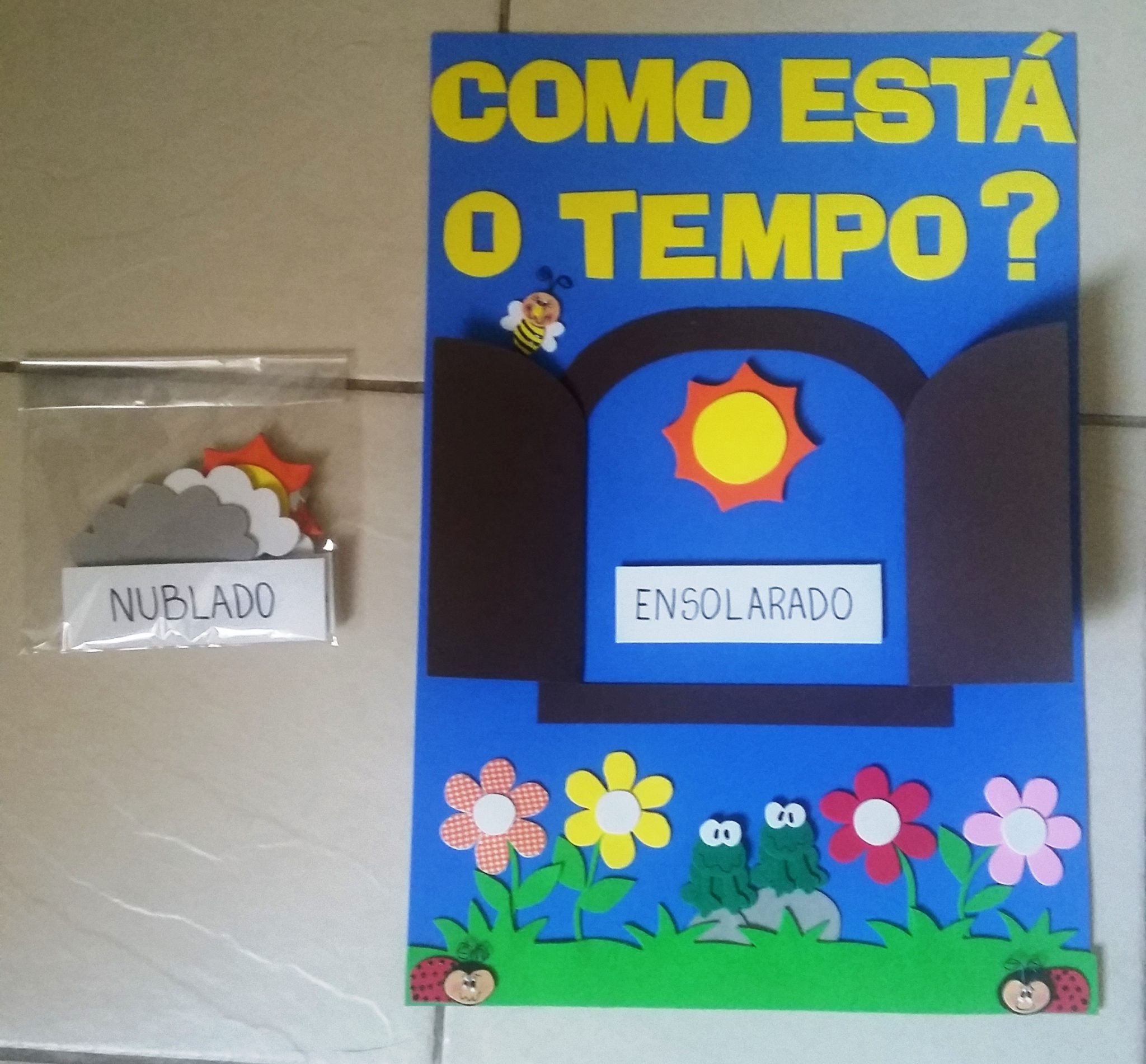 Cartazes do Tempo para Educação Infantil em EVA - Janela do tempo