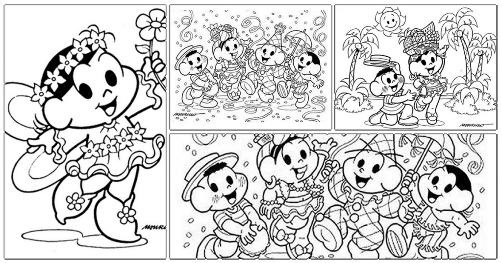 Desenhos para Pintar: Desenhos de Carnaval para Colorir Online