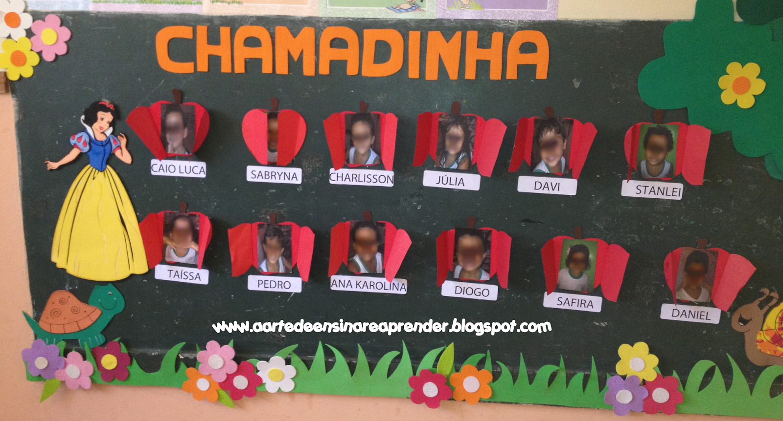 Modelo de chamadinha em EVA para Educação Infantil