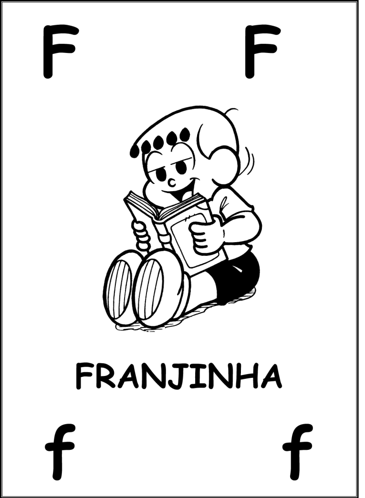 Alfabeto com Personagens da Turma da Monica para imprimir