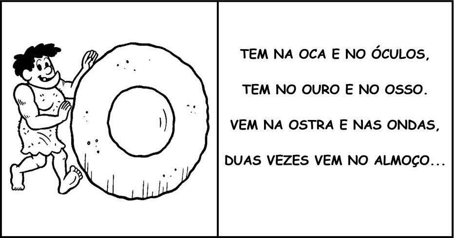 Vogais com textos da Turma da Mônica