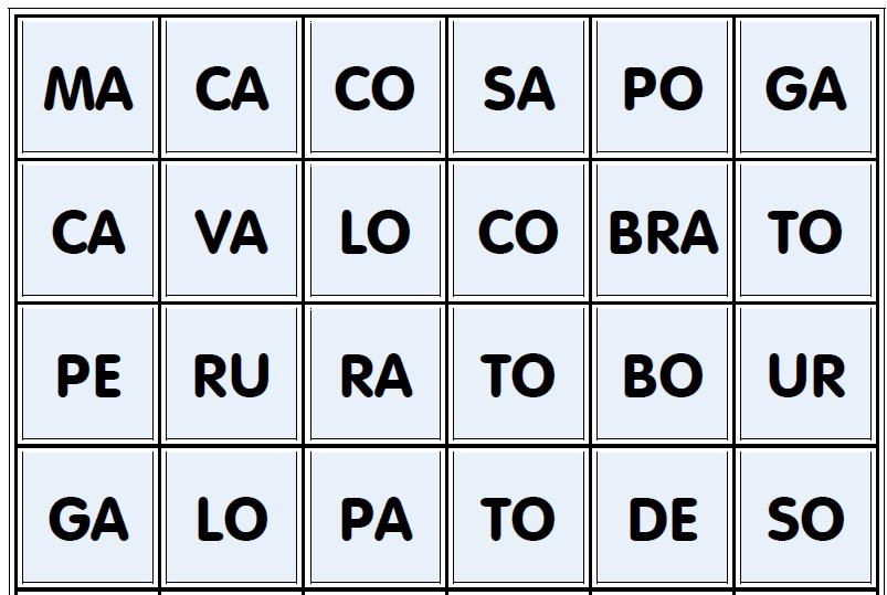 JOGO DE ALFABETIZAÇÃO FAMÍLIA SILÁBICA DA LETRA J - Abra a caixa