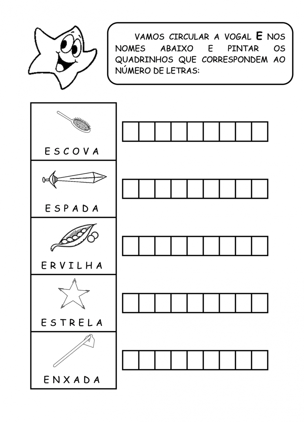 Atividades das vogais