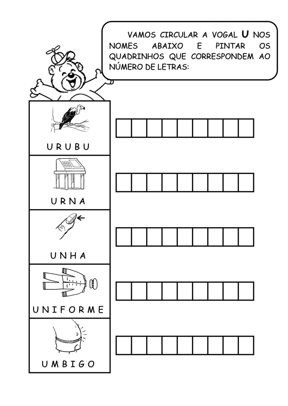 Atividades das vogais