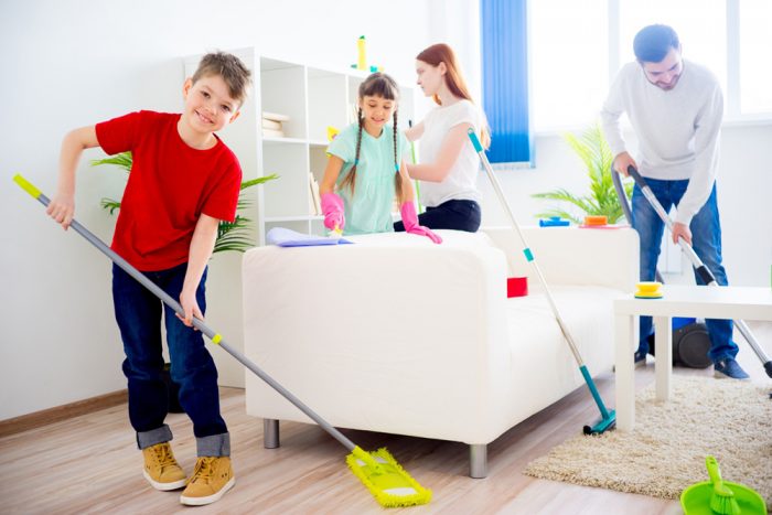 As tarefas domésticas também são para crianças