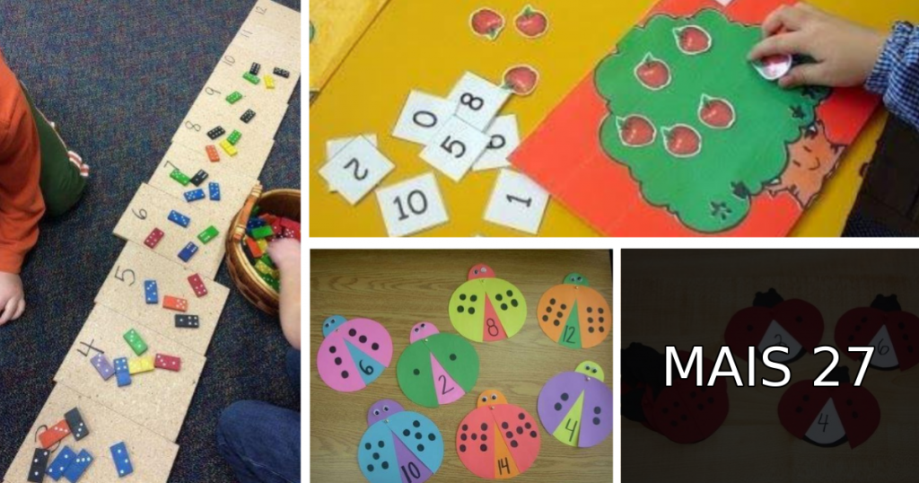 Ideias de Atividades e Jogos manuais para ensinar numerais