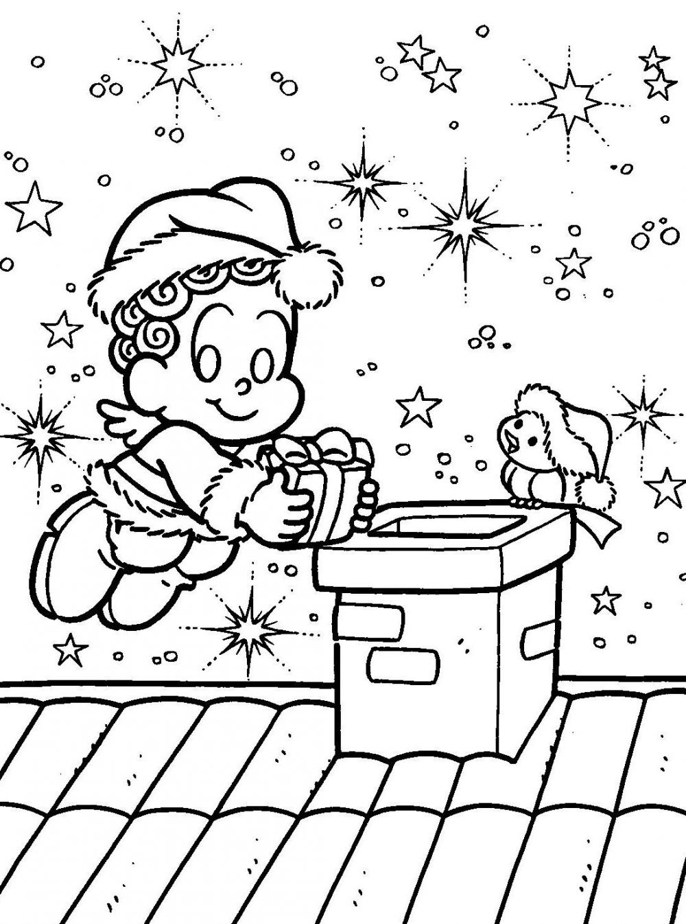 Livrinho para Colorir - Natal da Turma da Mônica