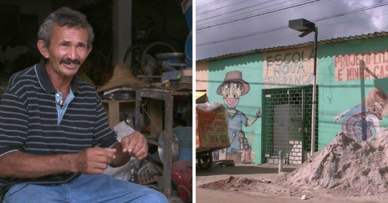 Catador de recicláveis mantém escola para crianças carentes em Olinda há 34 anos