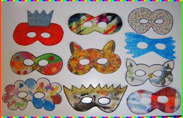 Ideias de Mascaras de Carnaval para crianças
