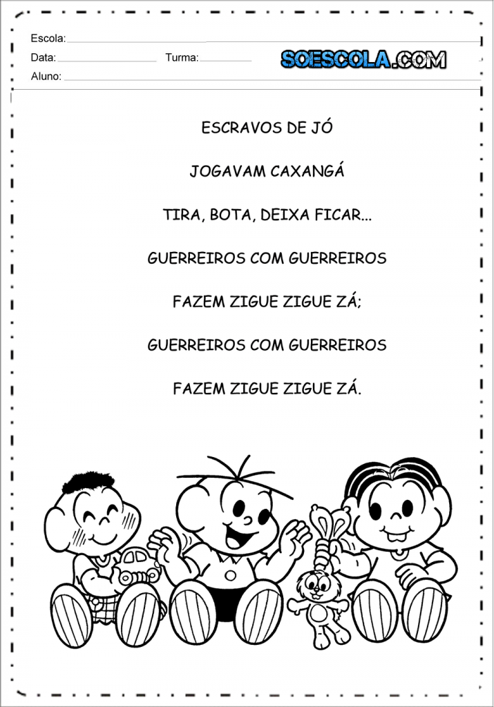 MÃºsica infantil Escravos de JÃ²