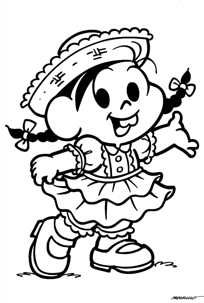 Selecionamos nesta postagem alguns Desenhos para colorir de Festa Junina, ilustrado com os personagens da turma da Monica.