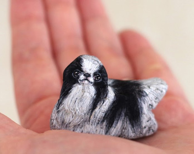 Artista japonesa transforma pedras em adoráveis animais.