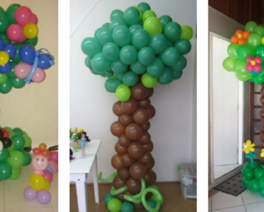 Ideias de Árvores com Balões para o Dia da Árvore
