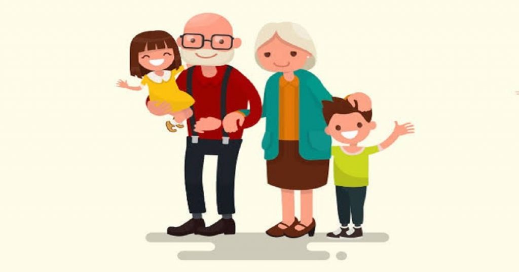 As crianças crescem mais felizes com os avós ao lado delas