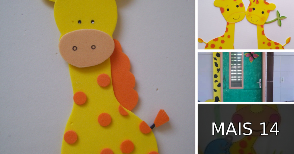 Ideias de decoração com Girafas - Decoração da sala de aula
