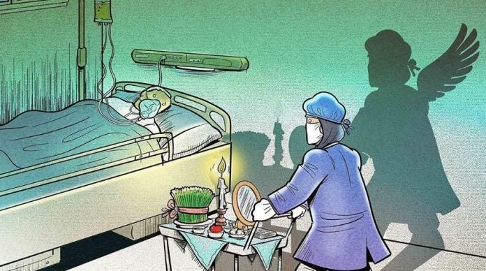 Ilustrações mostram o heroico trabalho dos profissionais de saúde no combate à pandemia