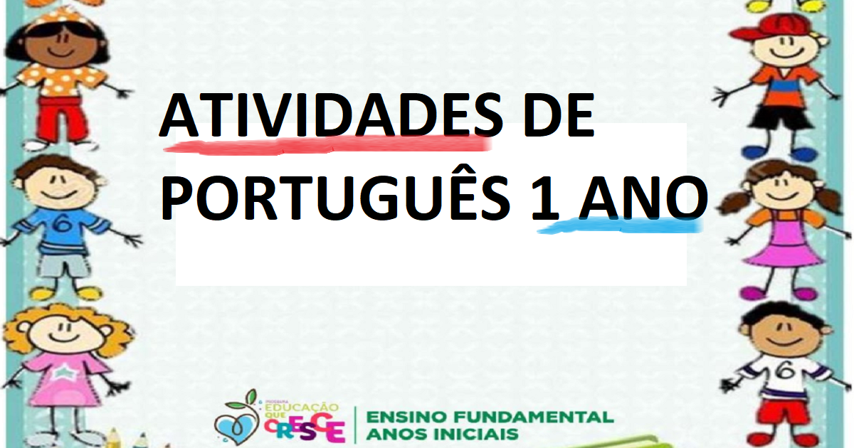 5 Atividades de Português para 1 ano