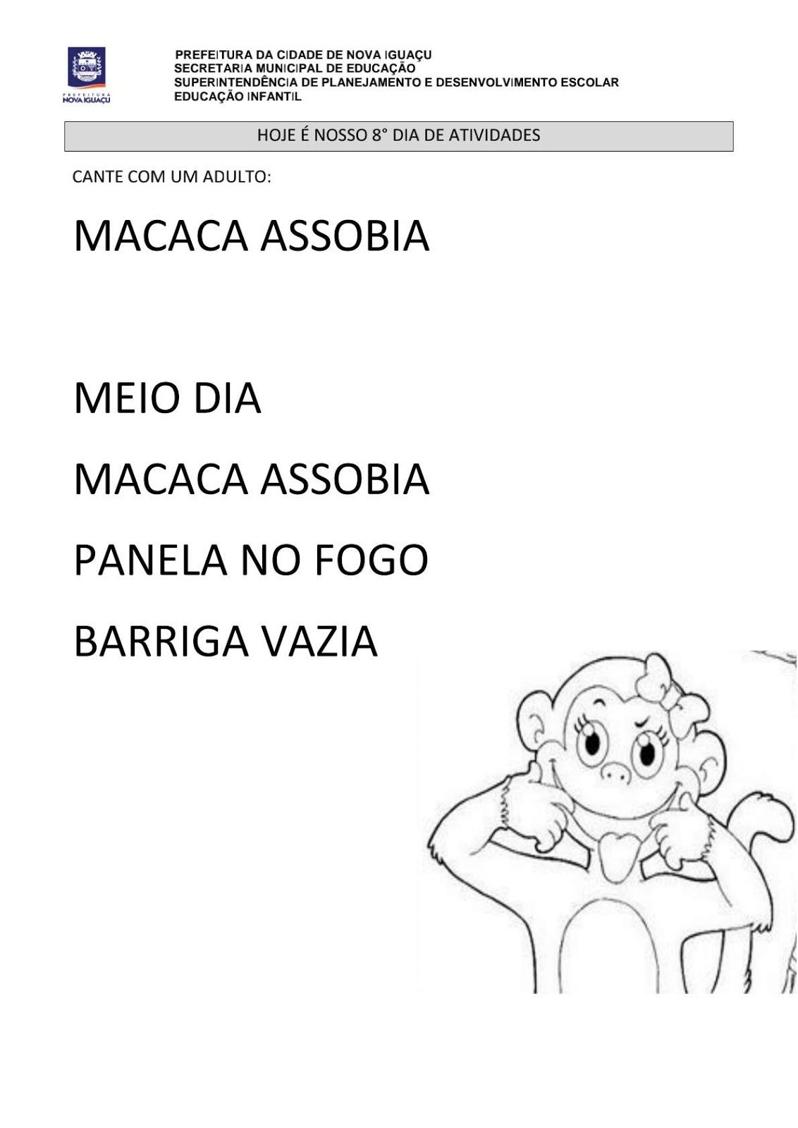 Atividades Educação infantil 4 anos: Apostila para imprimir e baixar