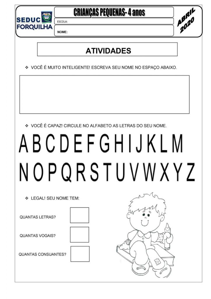 Atividades Educação Infantil: Para imprimir